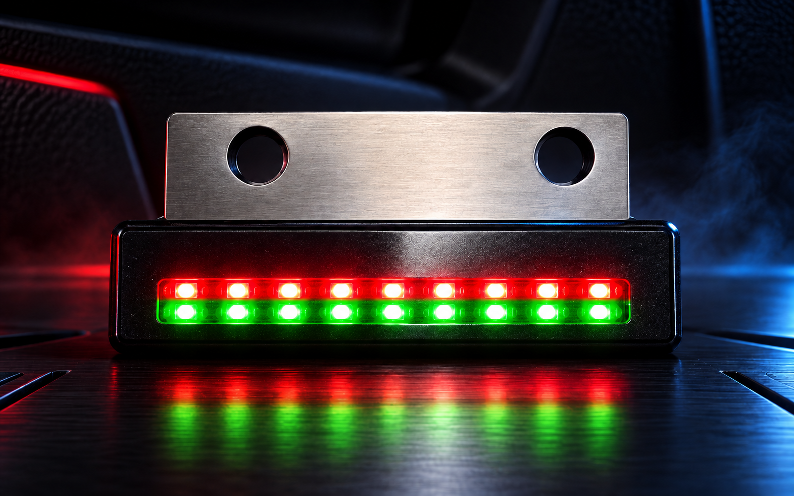 RGB Door Security Light with red and green LEDs