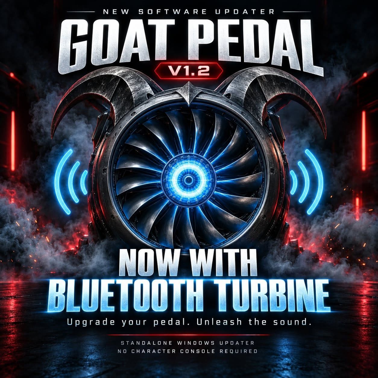 GOAT Pedal v1.2 Bluetooth Turbine software updater